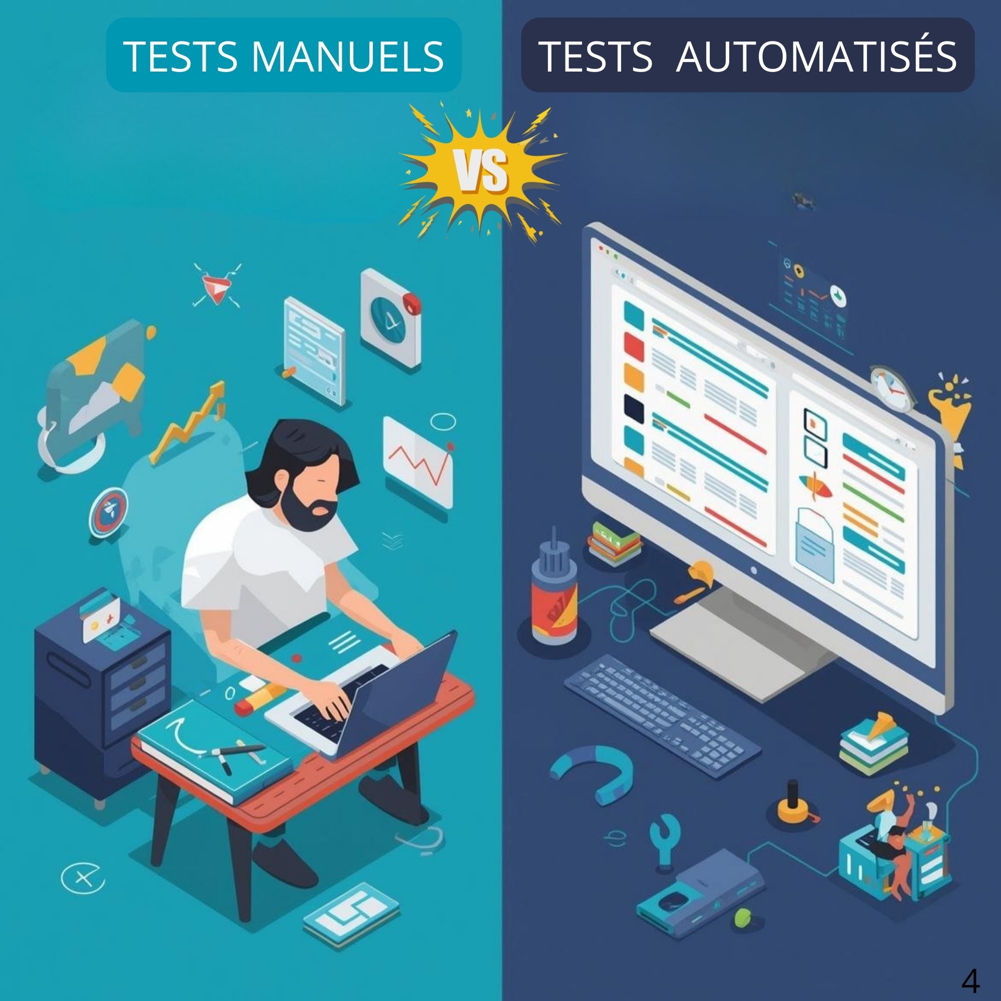 tests manuels vs tests automatises